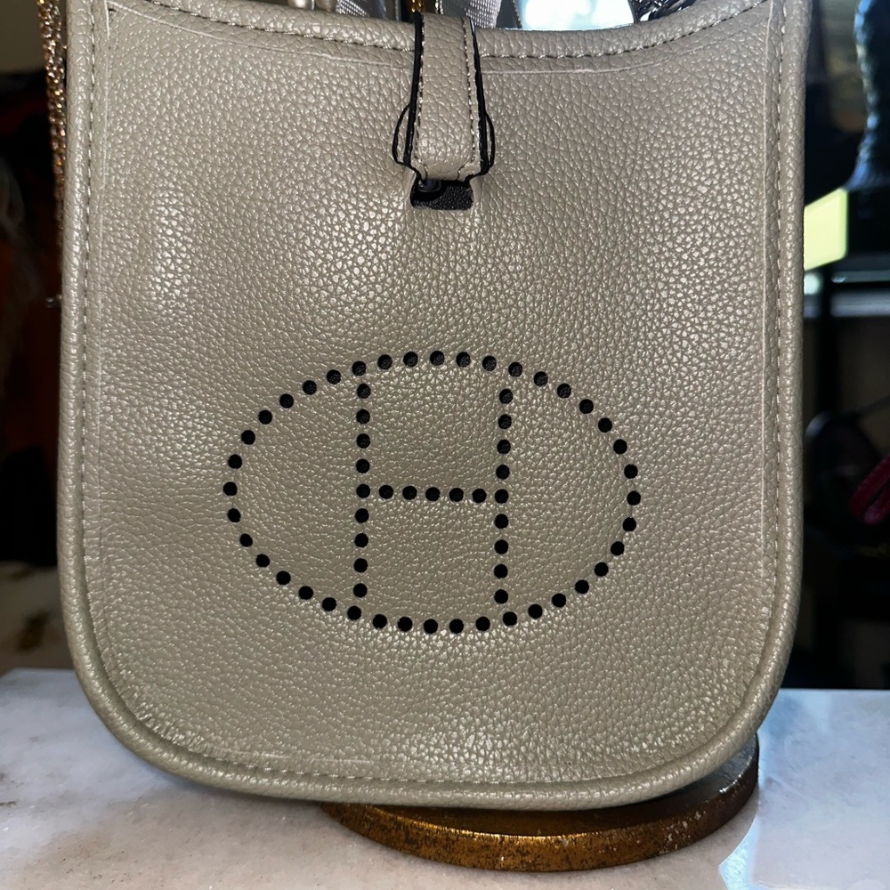 Gray Leather Women's Bag